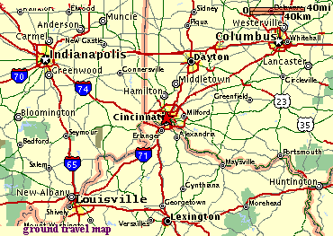 map of ground travel area